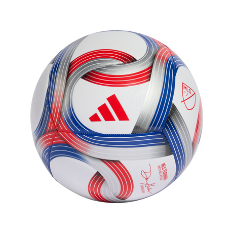 adidas 2026 Major League Soccer Training Ball - White/Royal Blue/Red/Silver