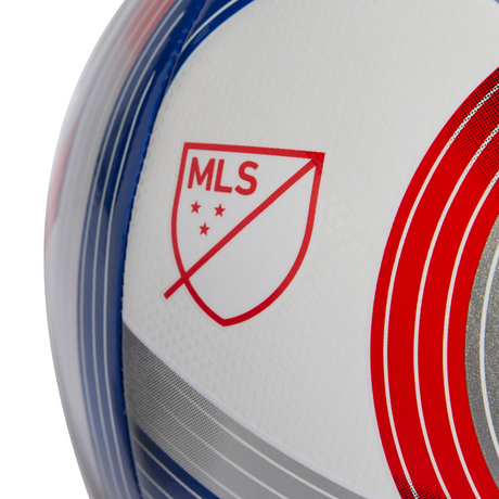 adidas 2026 Major League Soccer Training Ball - White/Royal Blue/Red/Silver