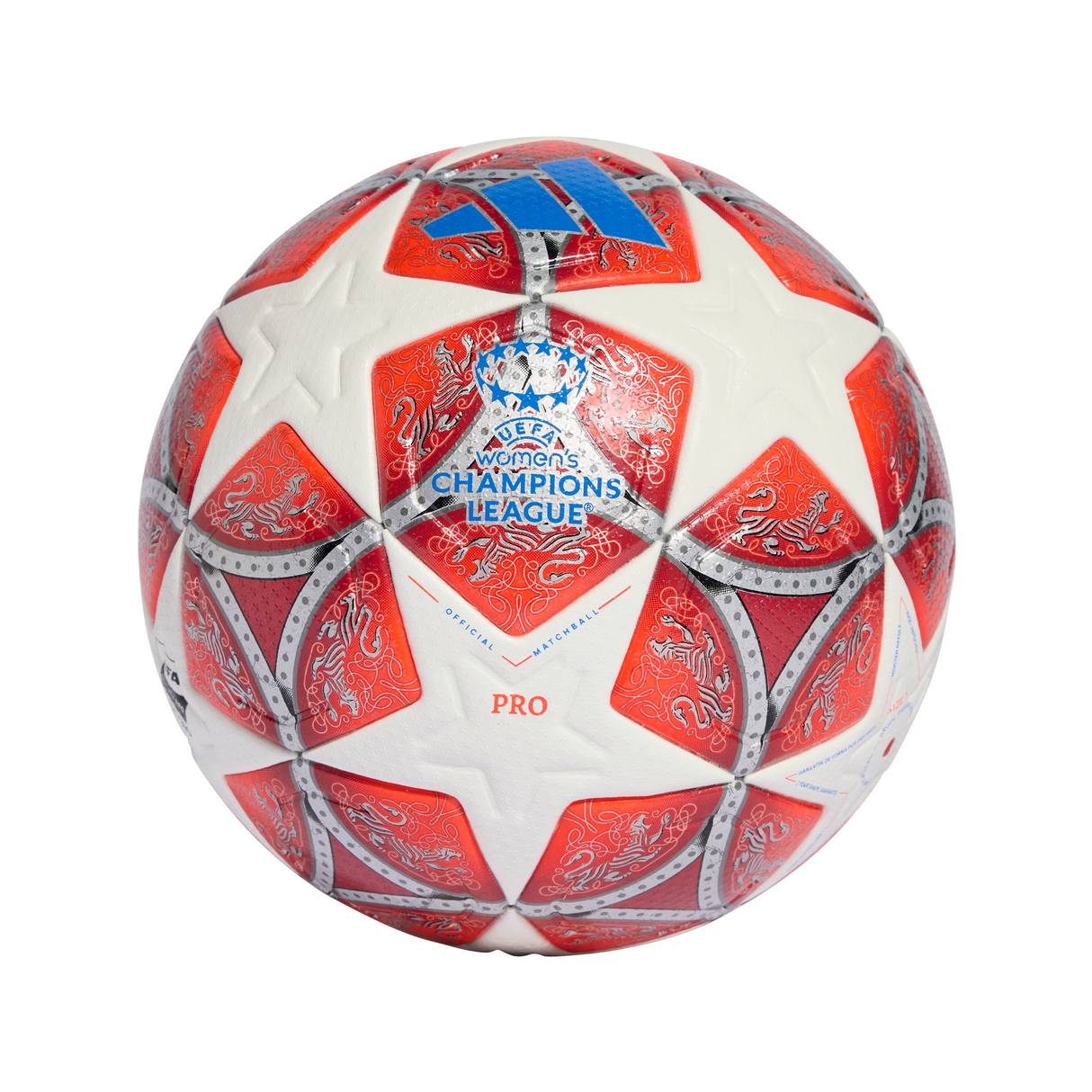 adidas UEFA Women's Champions League Pro Soccer Ball - White/Red