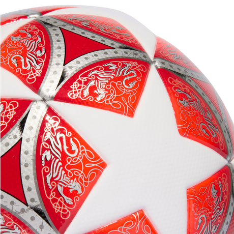 adidas UEFA Women's Champions League Soccer Ball - White/Scarlet