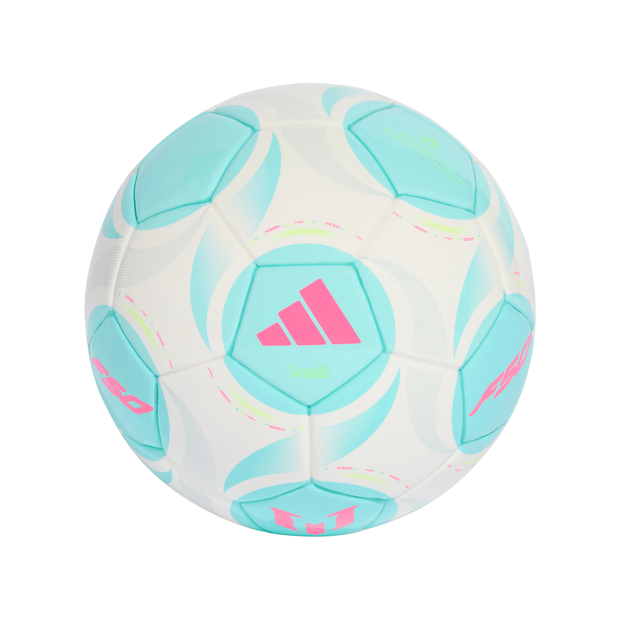 adidas Messi Mini Soccer Ball - White/Aqua
