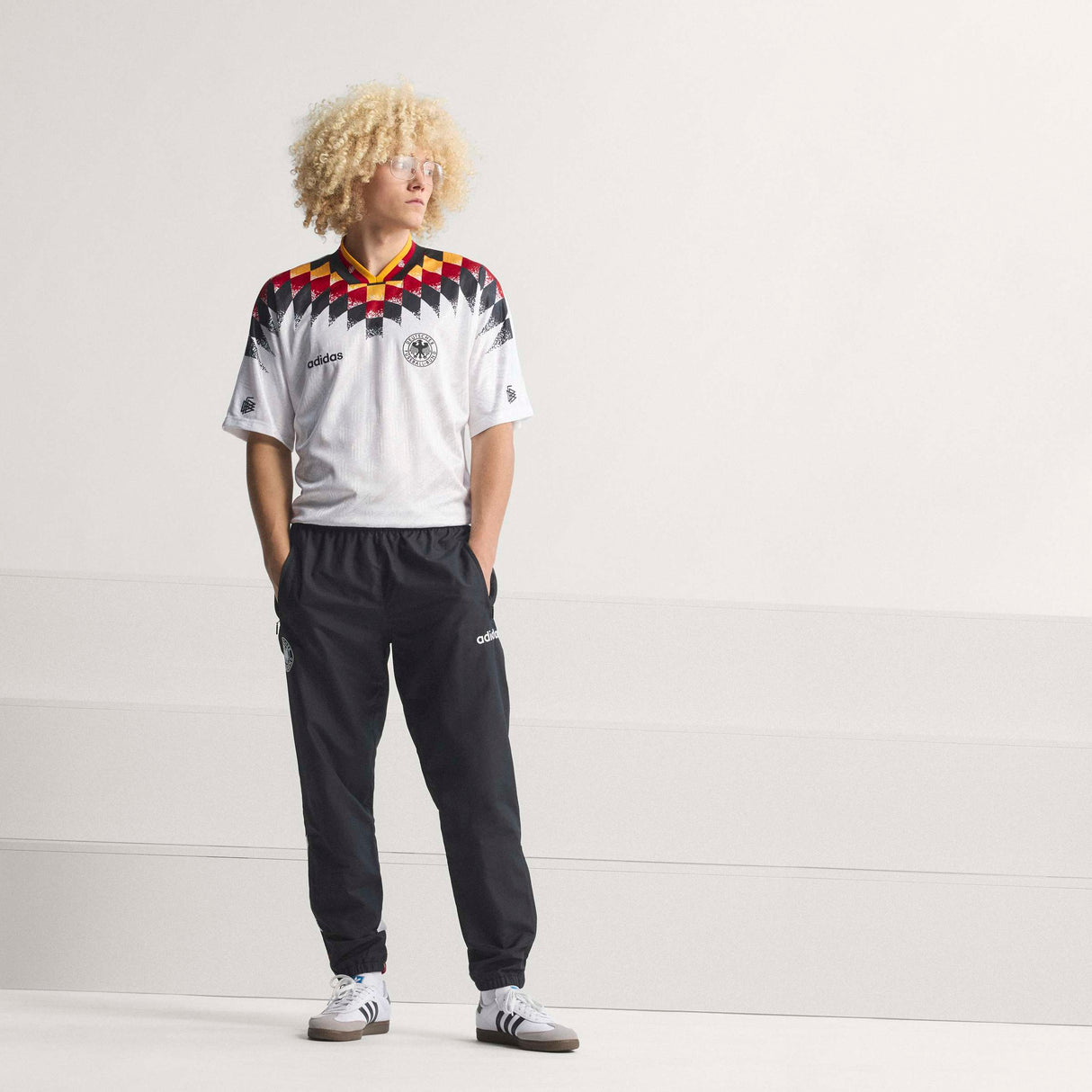 adidas Germany Track 1994 Men's Soccer Pants - Black/White