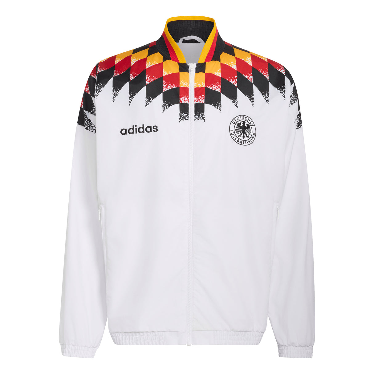Chaqueta de chándal adidas Alemania 1994 de fútbol para hombre - Blanco/Negro/Rojo