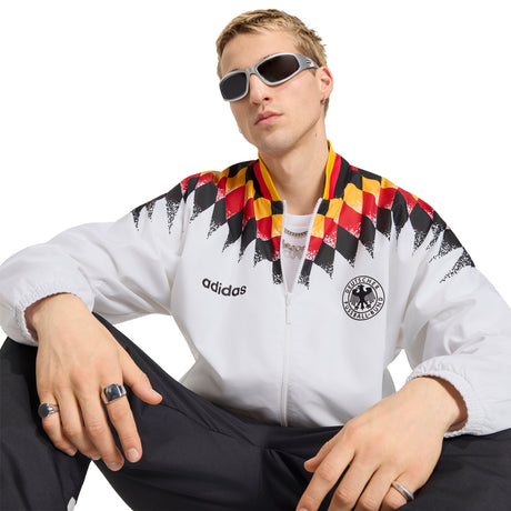 adidas Germany 1994 Men's Soccer Track Top - White/Black/Red