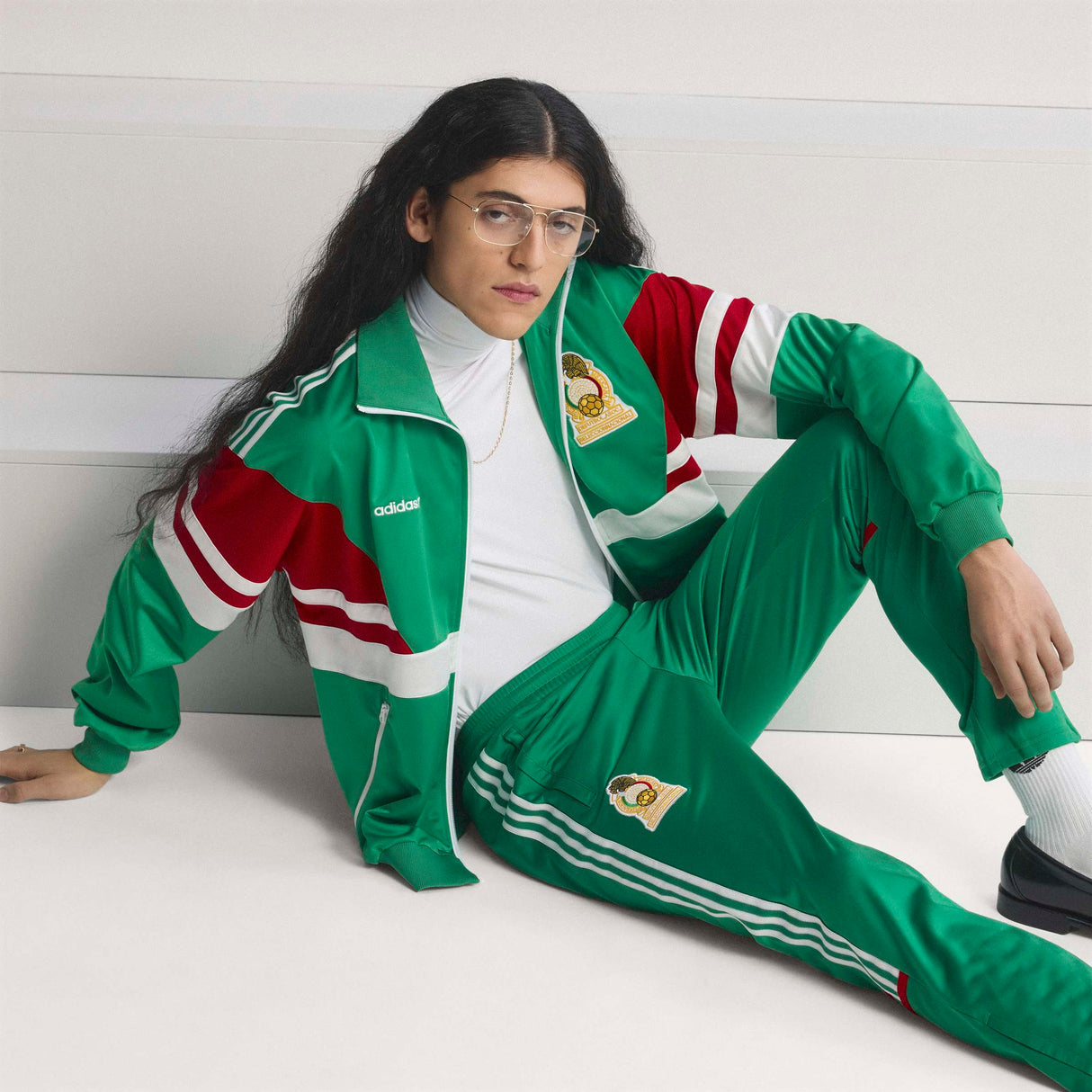 adidas Mexico Track Men's Soccer Tracksuit 1986 - Green
