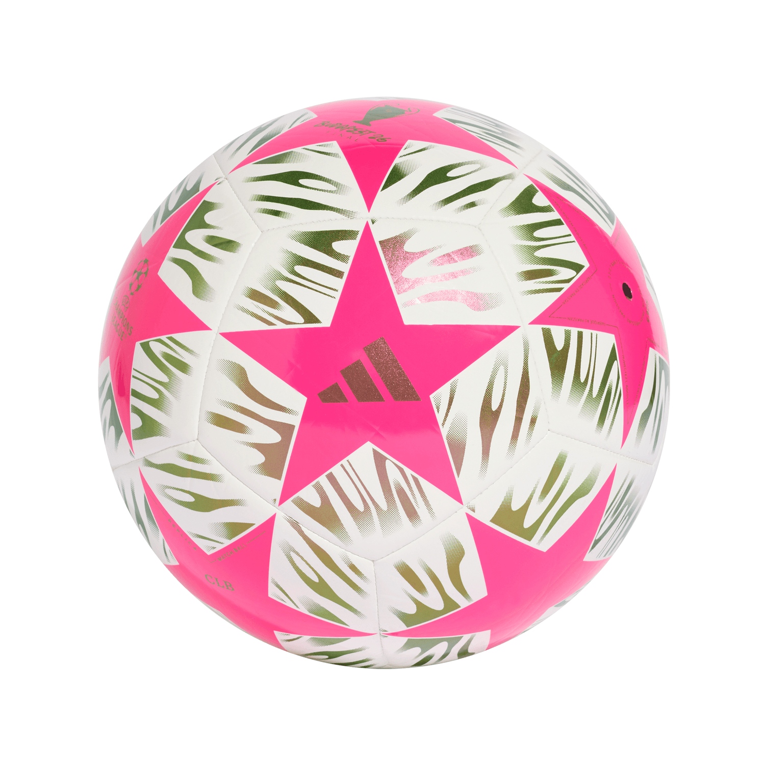 adidas UEFA Champions League Club Soccer Ball 25/26 - Pink/White