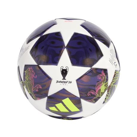 adidas UEFA Champions League Final Mini Soccer Ball - Purple/White/Yellow