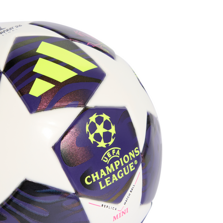 adidas UEFA Champions League Final Mini Soccer Ball - Purple/White/Yellow