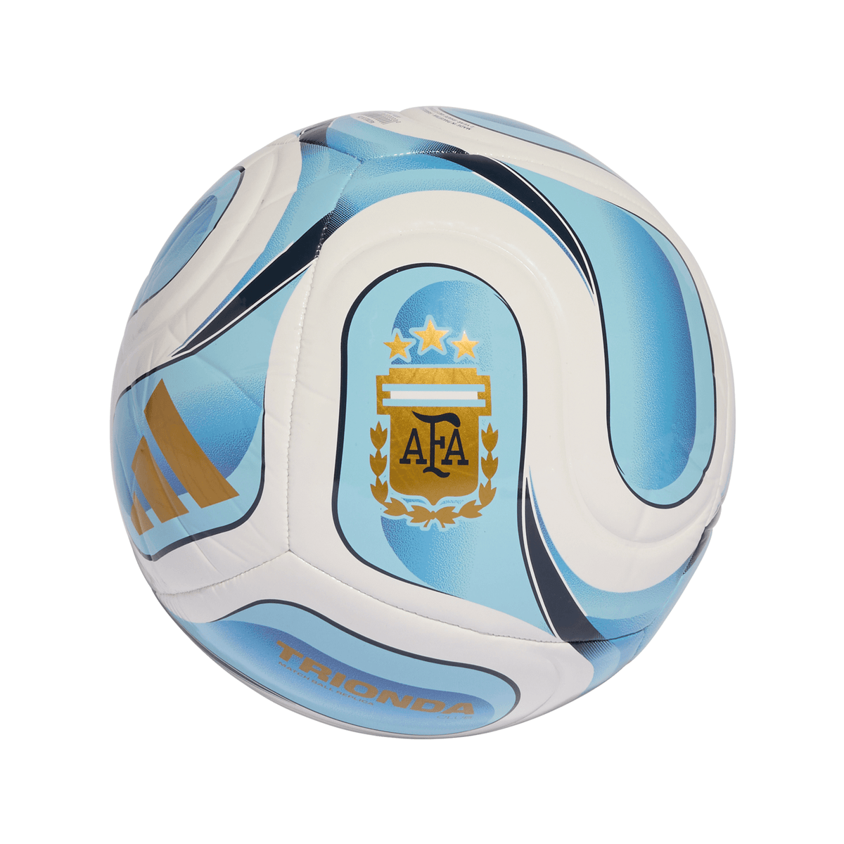 adidas Trionda Argentina Home Club Soccer Ball - White