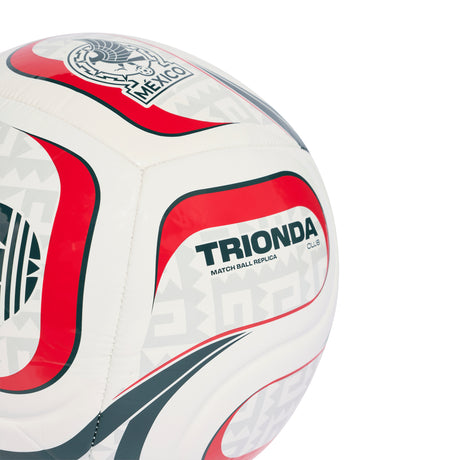 adidas Trionda Mexico Club Away Soccer Ball - White/Scarlet