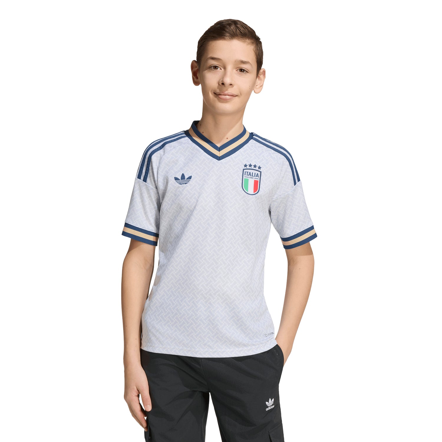 Camiseta de Fútbol de Visita Italia adidas para Jóvenes 2026 - Azul