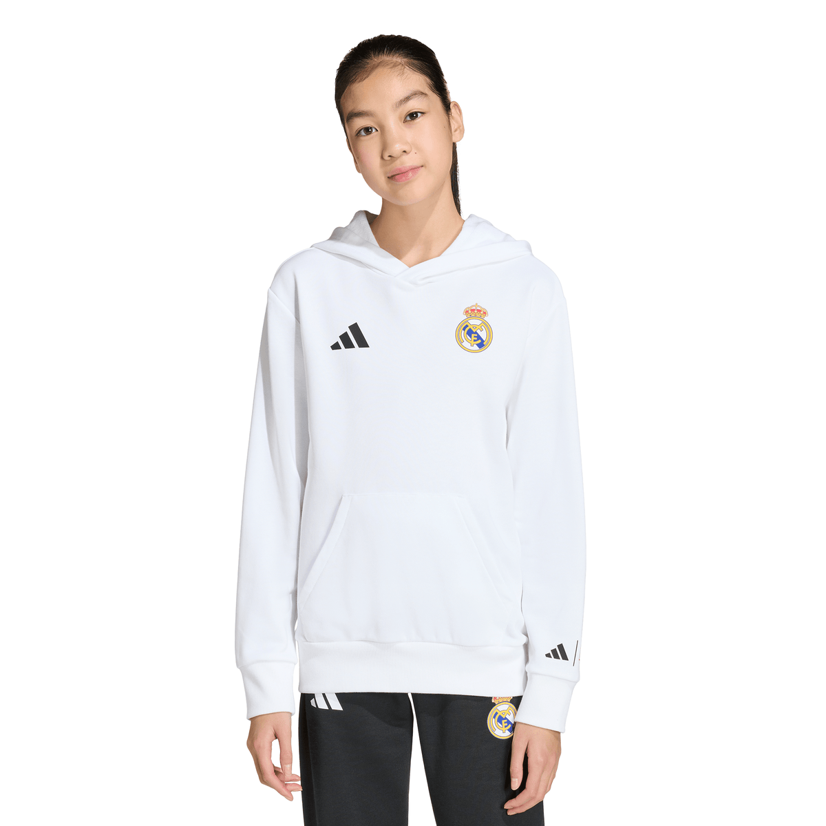 adidas Real Madrid Avengers Youth Soccer Hoodie - White