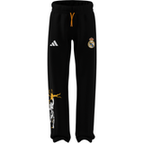 adidas Real Madrid Avengers Youth Soccer Tracksuit Bottoms - Black