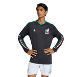 adidas Mexico Third Authentic Long Sleeve Men's Soccer Jersey 26 - Black