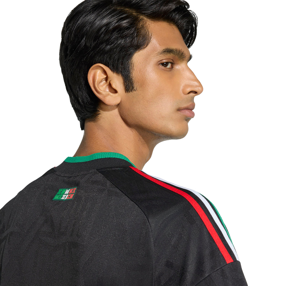 adidas Mexico Third Authentic Long Sleeve Men's Soccer Jersey 26 - Black
