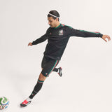 adidas Mexico Third Authentic Long Sleeve Men's Soccer Jersey 26 - Black