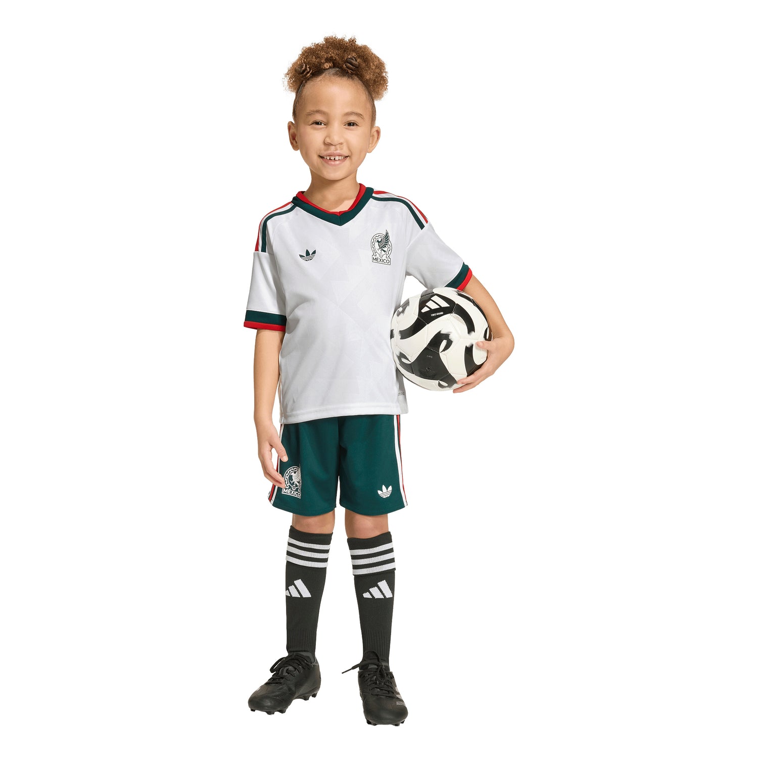Miniconjunto de Fútbol Adidas México Visitante 2026 - Blanco