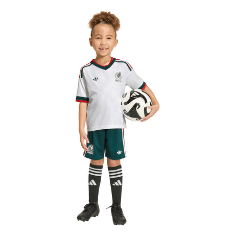 adidas Mexico Away Soccer Mini Set 2026 - White