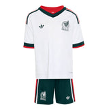 Miniconjunto de Fútbol Adidas México Visitante 2026 - Blanco