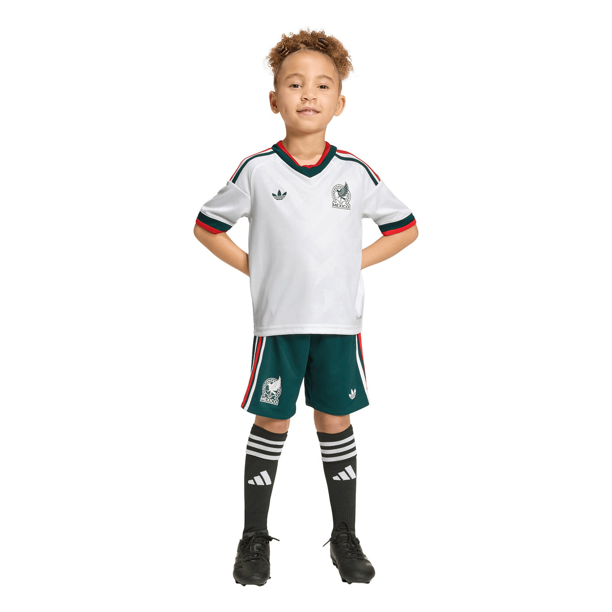 Miniconjunto de Fútbol Adidas México Visitante 2026 - Blanco