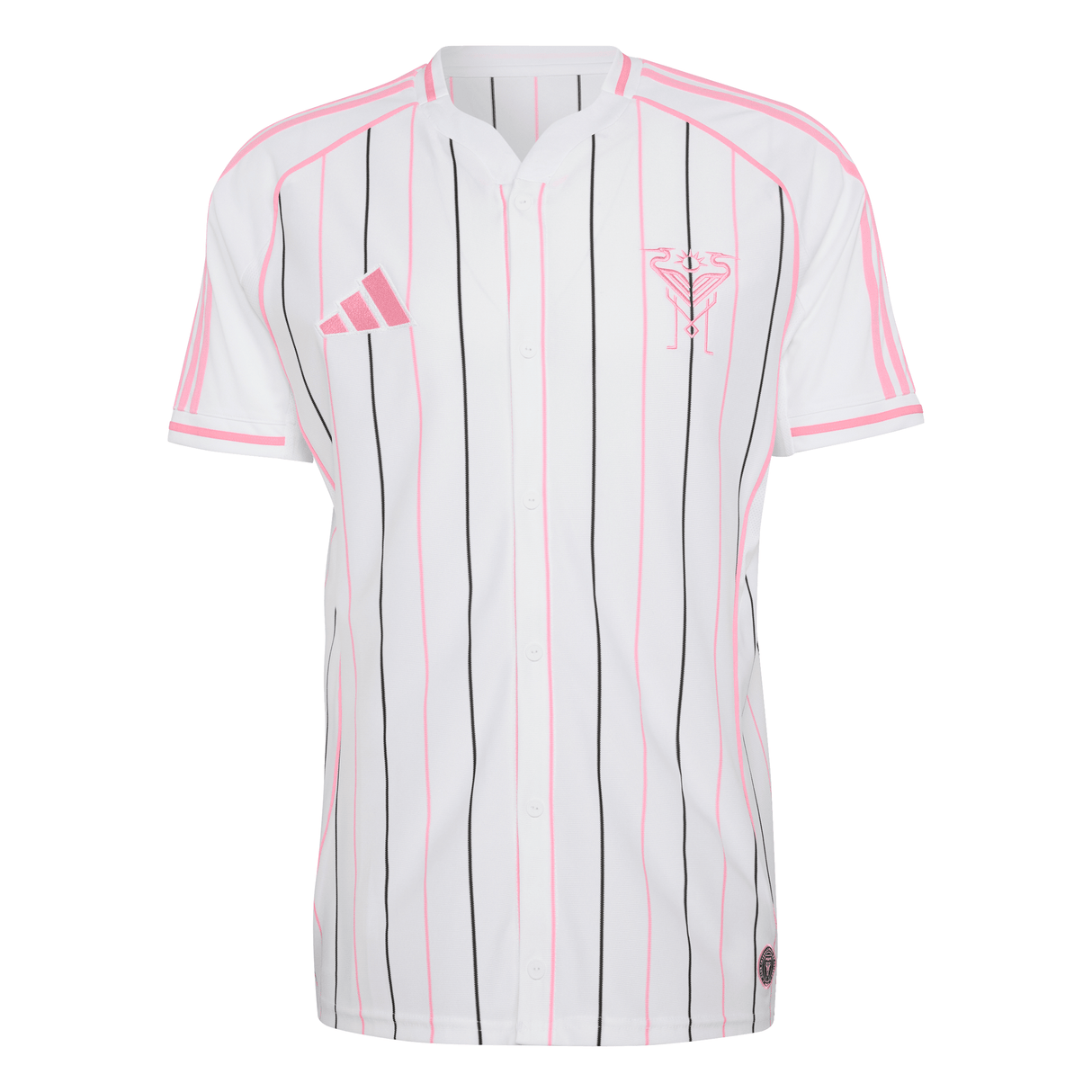 adidas Inter Miami CF Men's Baseball Jersey 2026- White/Pink