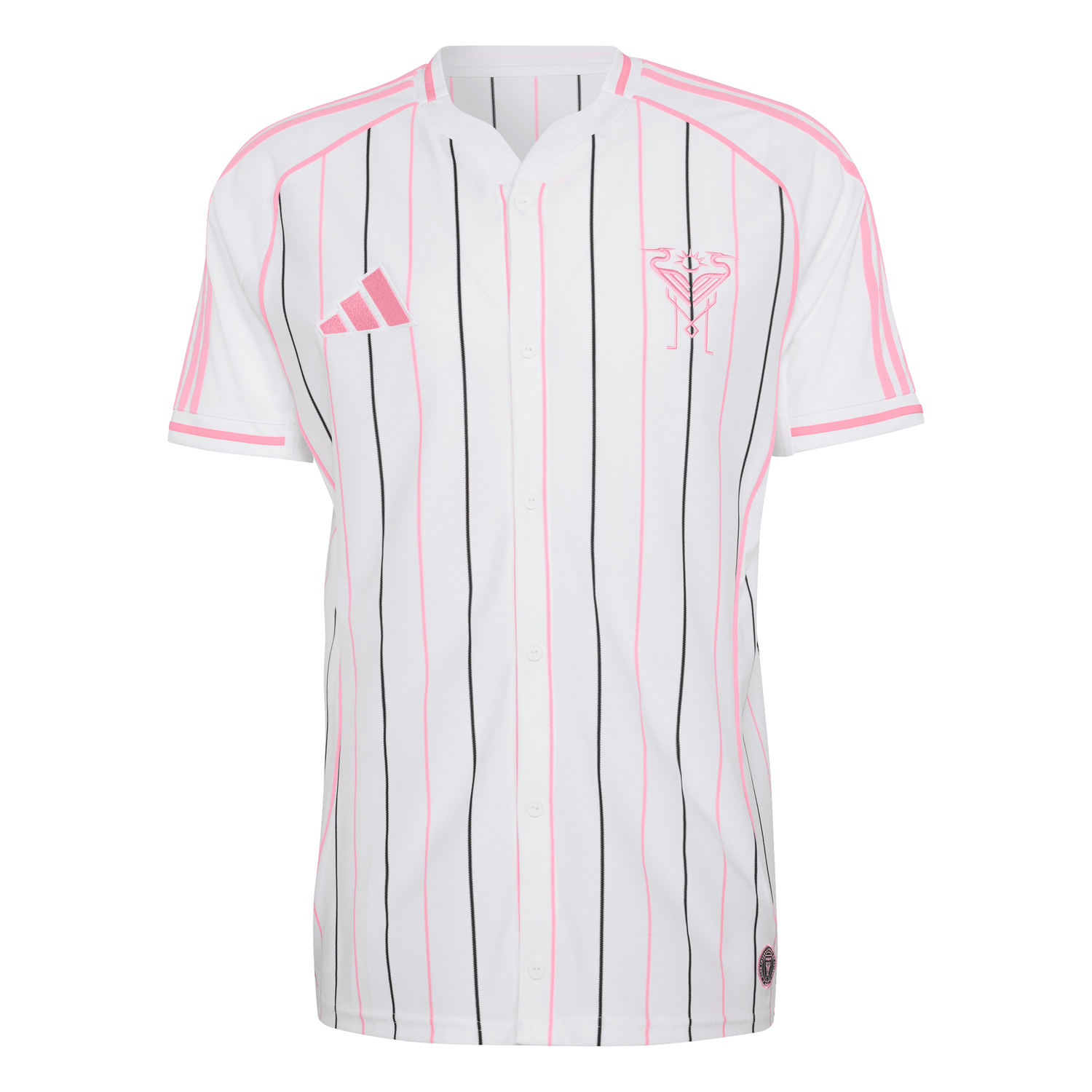 adidas Inter Miami CF Men's Baseball Jersey 2026- White/Pink