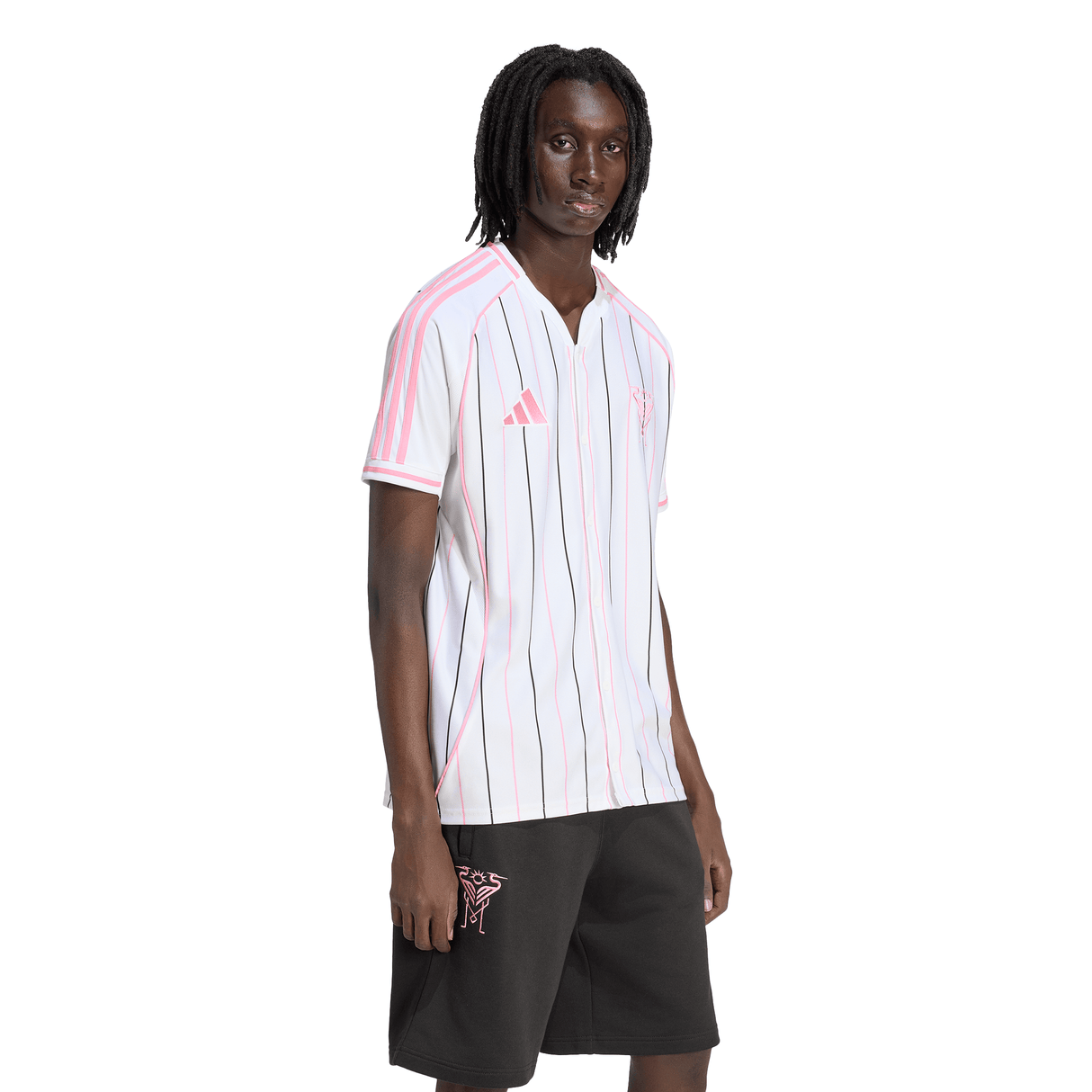 adidas Inter Miami CF Men's Baseball Jersey 2026- White/Pink