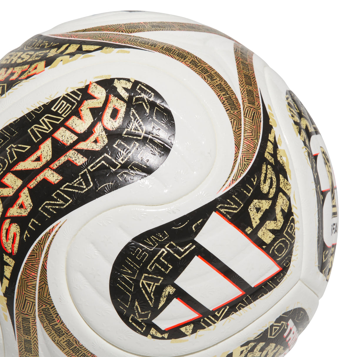 adidas World Cup Finals Pro Soccer Ball - White/Black/Gold