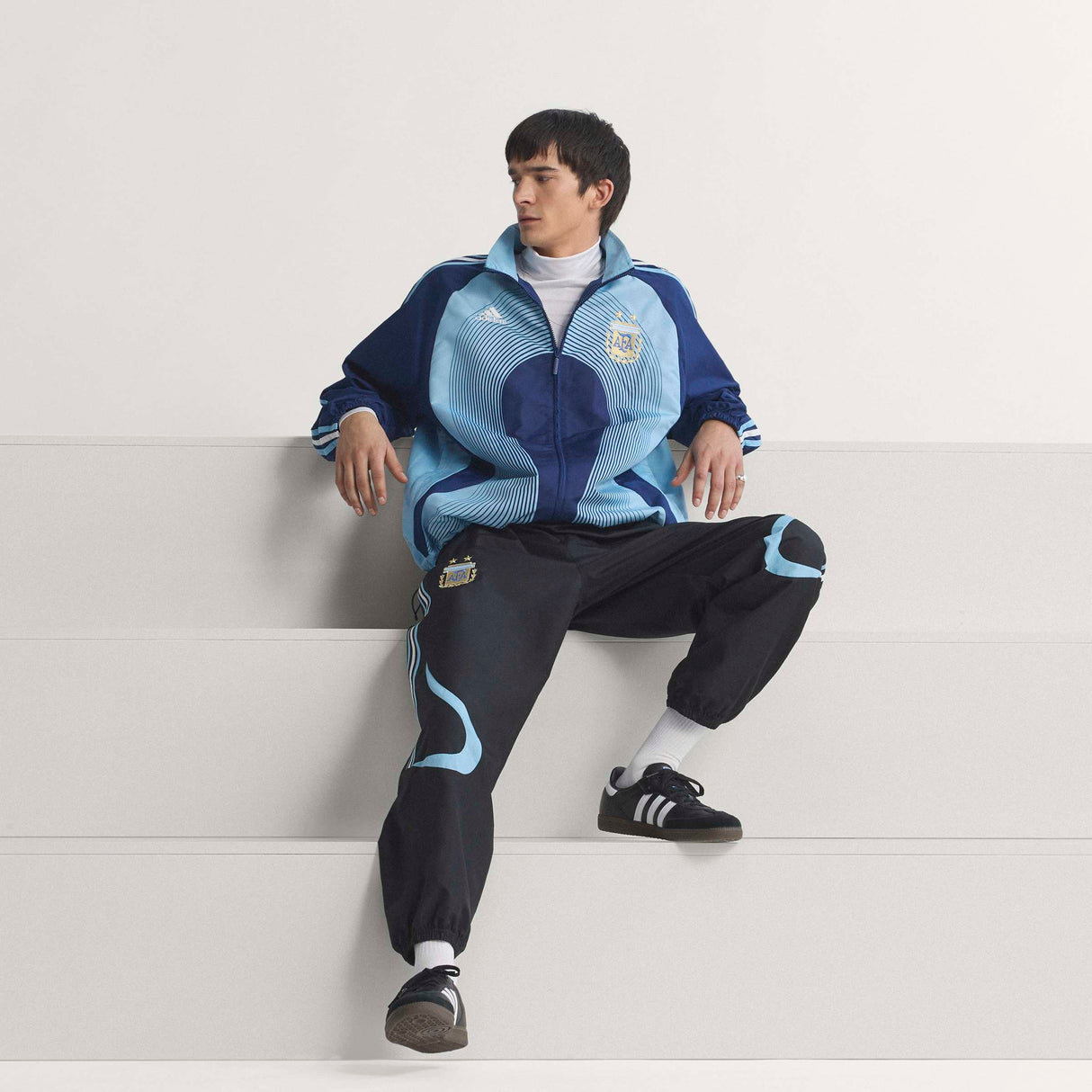 adidas Argentina Away 2006 Men's Track Top - Dark Blue