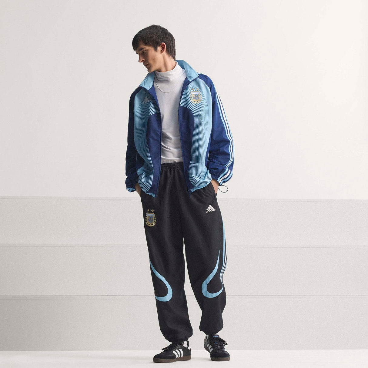 adidas Argentina Away 2006 Men's Track Top - Dark Blue