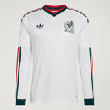 adidas Mexico Away Authentic Long Sleeve Men's Soccer Jersey 2026 - White