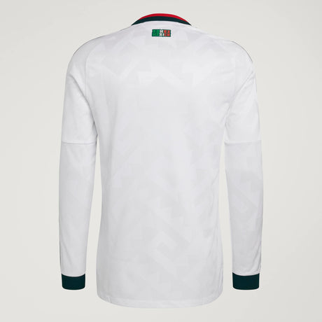 adidas Mexico Away Authentic Long Sleeve Men's Soccer Jersey 2026 - White