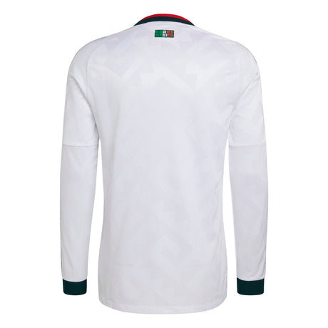 adidas Mexico Away Authentic Long Sleeve Men's Soccer Jersey 2026 - White