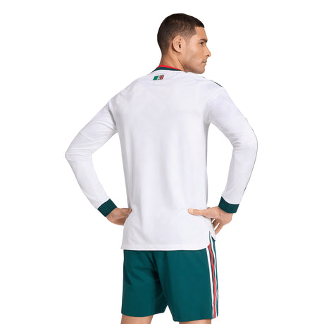 adidas Mexico Away Authentic Long Sleeve Men's Soccer Jersey 2026 - White