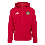 adidas Atlanta United FC Tiro Travel Full Zip Men's Soccer Windbreaker - Red/Gold