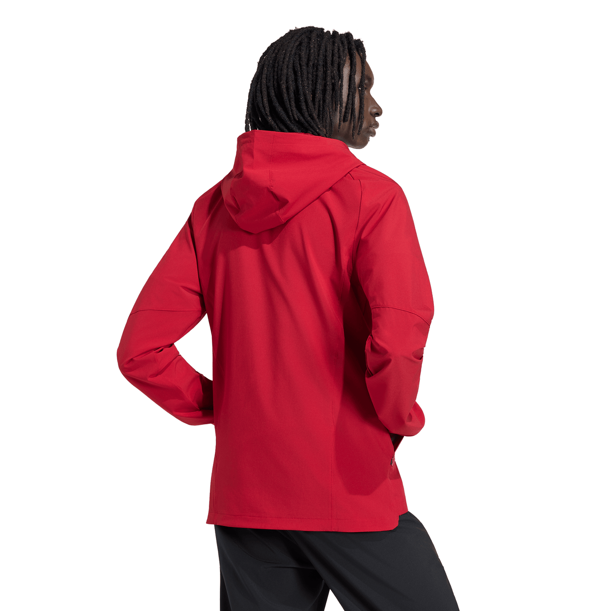 adidas Atlanta United FC Tiro Travel Full Zip Men's Soccer Windbreaker - Red/Gold