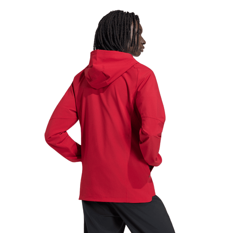 adidas Atlanta United FC Tiro Travel Full Zip Men's Soccer Windbreaker - Red/Gold