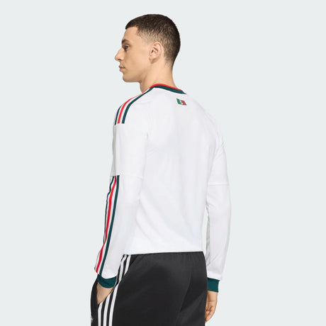 adidas Mexico Away Long Sleeve Men's Soccer Jersey 2026 - White