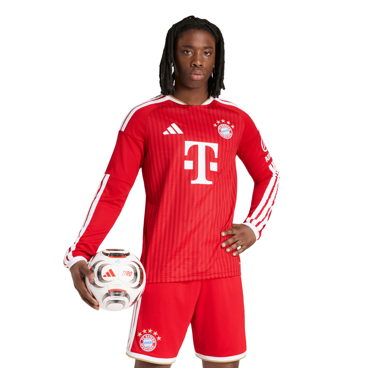 Camiseta de fútbol de manga larga adidas FC Bayern Munich Home para hombre 26/27 - Blanco