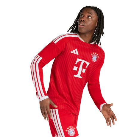 Camiseta de fútbol de manga larga adidas FC Bayern Munich Home para hombre 26/27 - Blanco