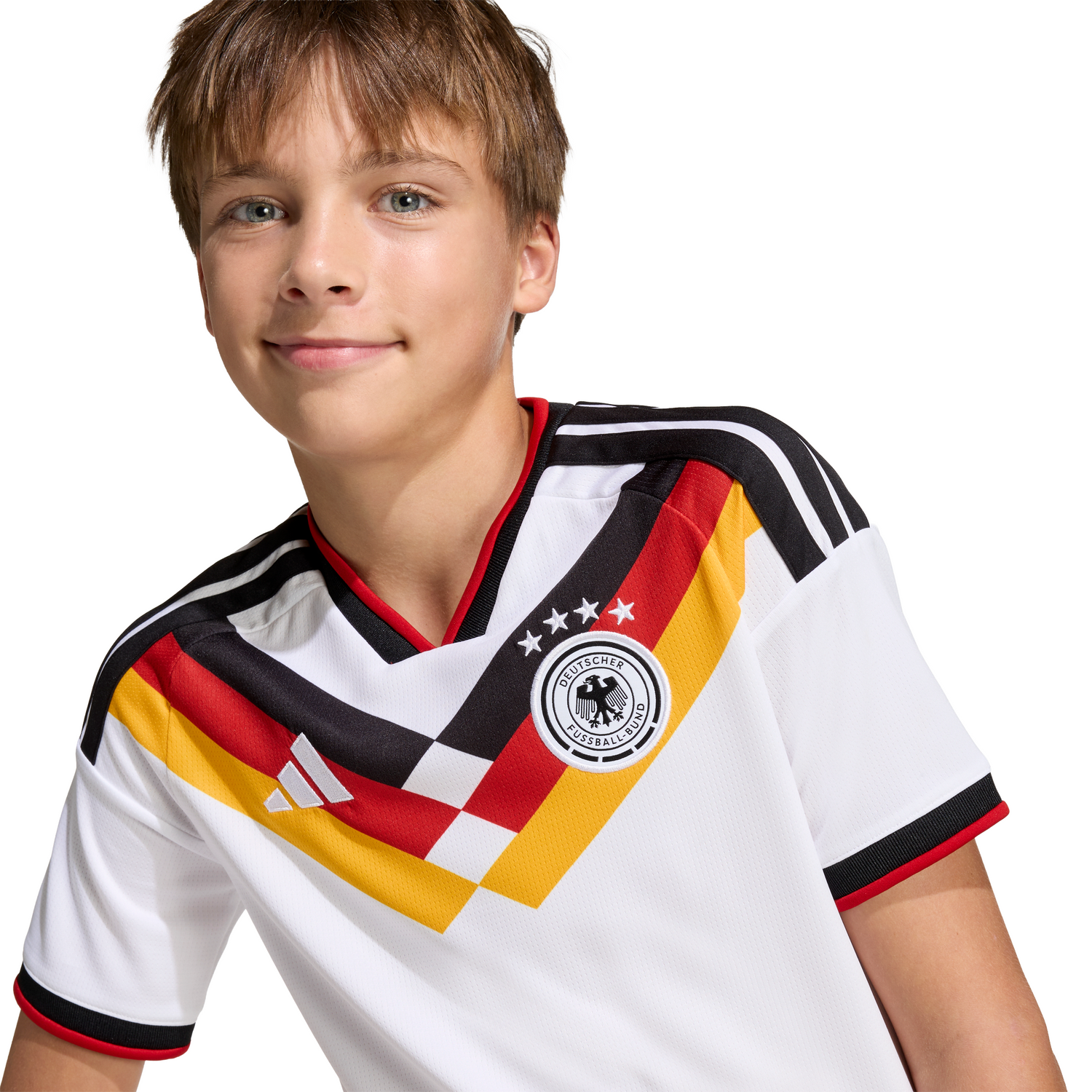 adidas Germany Home Youth Soccer Jersey 26 - White