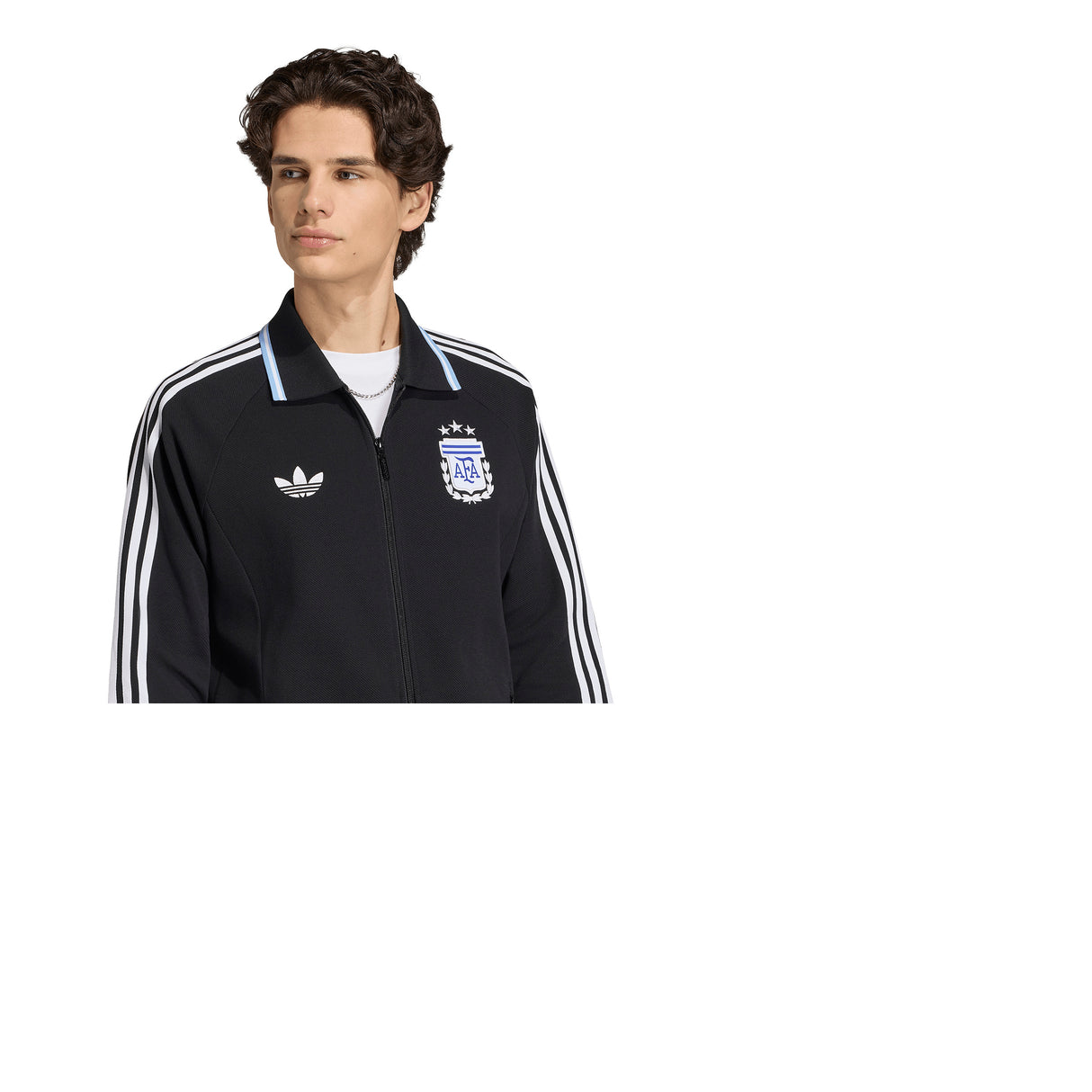 Chaqueta de fútbol adidas Argentina Away Anthem para hombre - Negro
