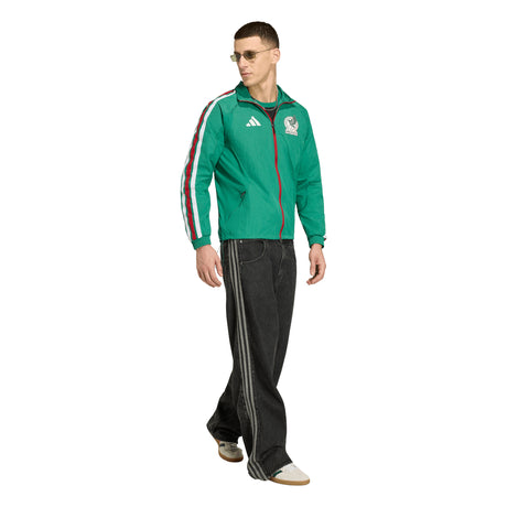 adidas Mexico Home Anthem Men's Soccer Jacket - Green/White