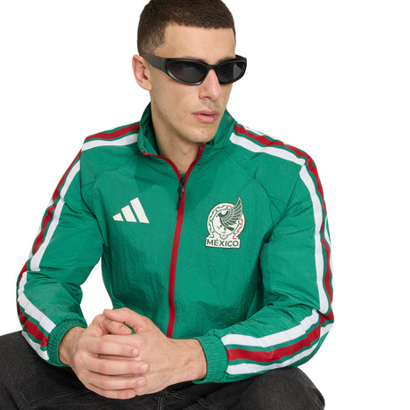 adidas Mexico Home Anthem Men's Soccer Jacket - Green/White