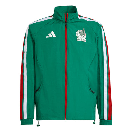 adidas Mexico Home Anthem Youth Soccer Jacket - Green/White
