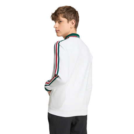 adidas Mexico Away Anthem Youth Soccer Jacket - White