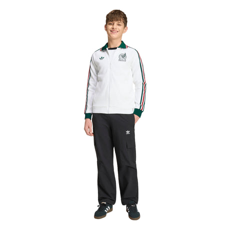 adidas Mexico Away Anthem Youth Soccer Jacket - White