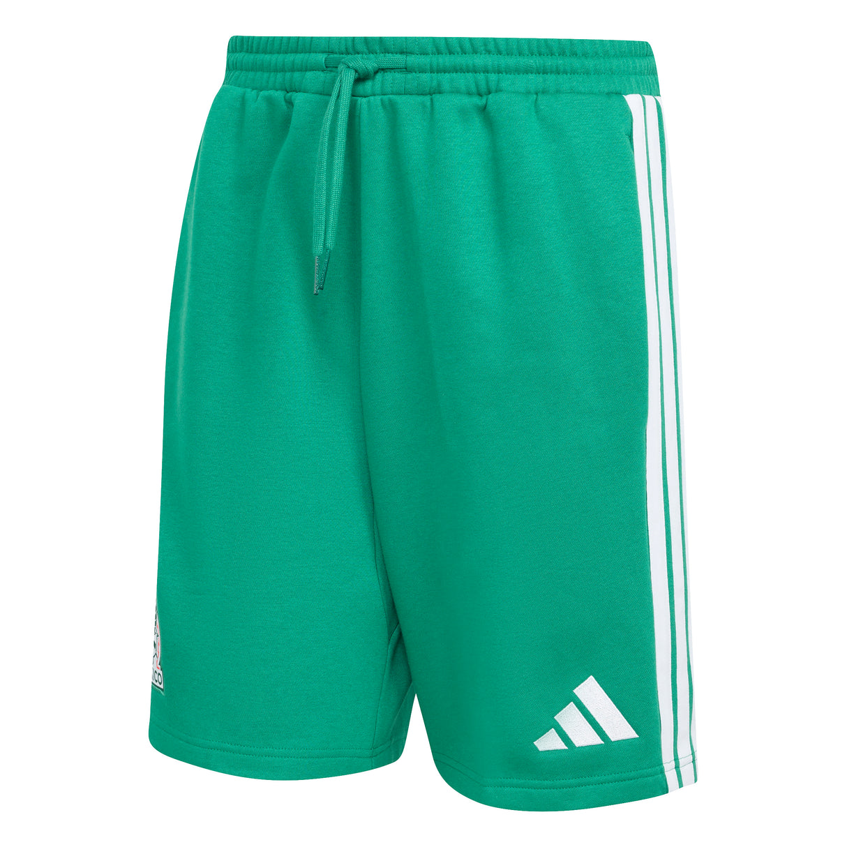 Shorts de fútbol de vellón adidas México ADN para hombre - Verde