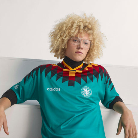 adidas Germany Away 1994 Men's Soccer Jersey - Green/Black/Red