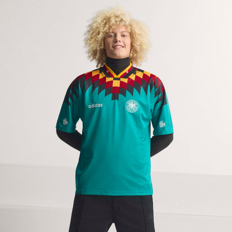 adidas Germany Away 1994 Men's Soccer Jersey - Green/Black/Red